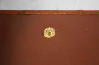 Vintage Amity Classics Brown Leather Organizing Wallet Coin Purse OE95 