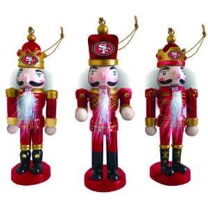 Pack of 6 NFL San Fransisco 49ers Nutcracker Christmas Ornaments 4 