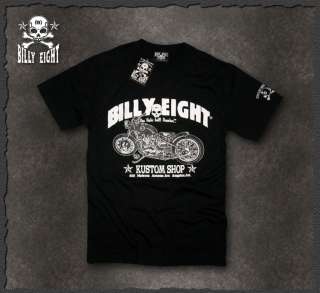 Billy Eight★ Route 666 Motorcycle Biker T Shirt Rockabilly Tattoo 