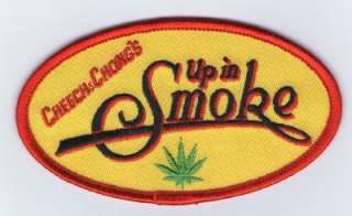 Iron On Embroidered Patch Cheech and Chong Up In Smoke Logo  