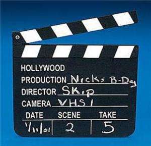 DIRECTORS CLAPBOARD Wood Clapper Movie Theater Decor  