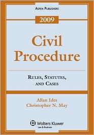 Civil Procedure, (0735579377), Allan; Ides, Textbooks   