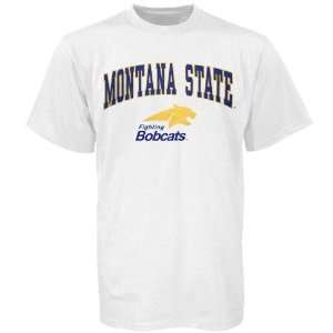   State Bobcats White Youth Bare Essentials T shirt