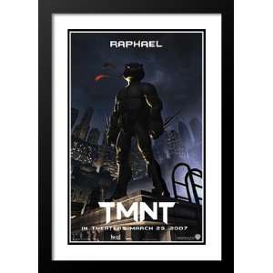  TMNT 20x26 Framed and Double Matted Movie Poster   Style G 