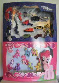 My Little Pony MLPFIM G4 & Transformers Prime 2012 Mcdonalds Display 