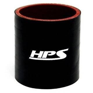 HPS 4 Ply Reinforced 2.5 (63mm) Straight Silicone Hose Coupler Black