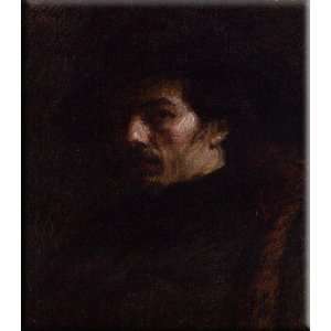  Portrait of Alphonse Legros 14x16 Streched Canvas Art by 