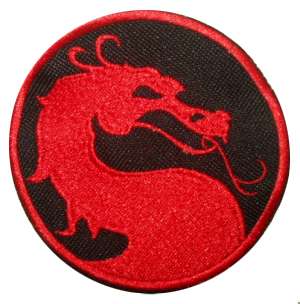 Mortal Kombat Logo Embroidered Patch Subzero Raiden MK  