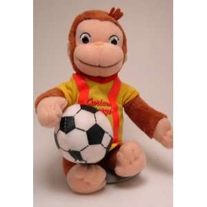 7 Curious George with Soccer Ball Plush Toys & Games