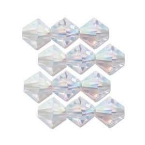   12 Clear AB 2X Bicone Swarovski Crystal Beads 5301 3mm