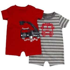   2pcs Boys Rompers (Mom`s Little Hero), Size 3month 