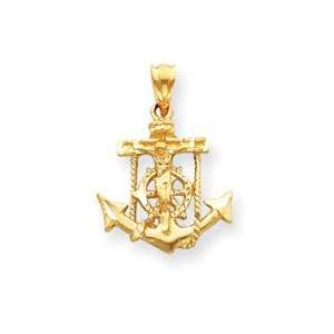   Mariners Cross Pendant   Measures 19.3x27.1mm   JewelryWeb Jewelry