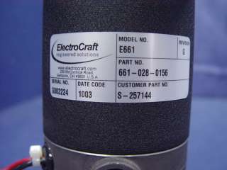   Solutions Electro Craft Servo Motor E661 661 028 0156 6610280156