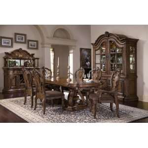  Mateo Dining Complete Dining Package #1 Double Pedestal Table 4Side 