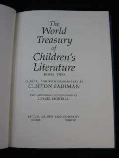 Clifton Fadiman THE WORLD TREASURY OF CHILDRENS LITERATURE 2 Vol. Set 