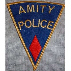  JAWS Movie AMITY POLICE Shoulder Logo Red PATCH 