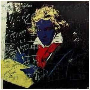  Beethoven Yellow Book Large by Andy Warhol. Best Quality 