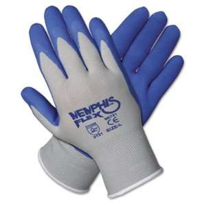 Crews 96731S Memphis Flex Seamless Nylon Knit Gloves, Small, Blue/Gray 