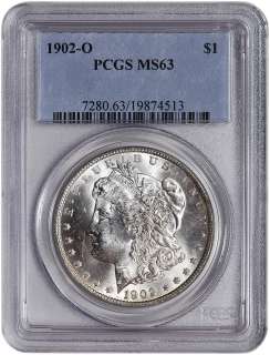 Twenty (20) 1902 O US Morgan Silver Dollars $1   PCGS MS63  