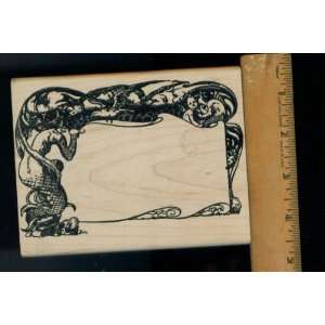 Tin Can Mail Primary Source Auth. #59523L. Picture Frame Stamp Mermaid