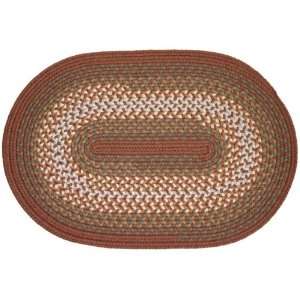   Indoor / Outdoor Rugs   Almond 4x6 Oval Braided Rug Furniture & Decor