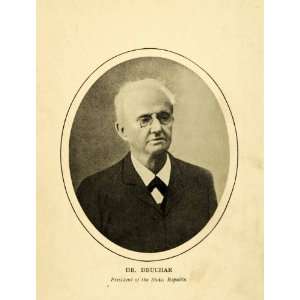  1910 Halftone Print Dr Deuchar President Swiss Republic 