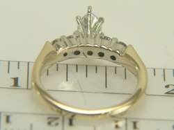 14K Yellow Gold .71ct Marquise Diamond Engagement Ring  
