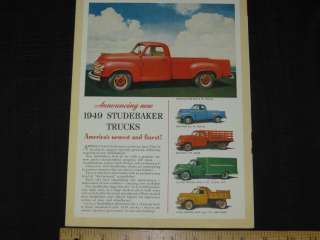1949 Studebaker Trucks   Full Line Sales Brochure  
