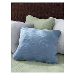  White French Tile Decorative Pillow