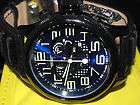 Invicta Mens 10557 Russian Diver Blue Chronograph Distressed Leather 