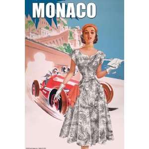 Exclusive By Buyenlarge Monaco Ladys 50s Fashion I 20x30 poster 