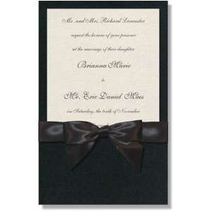  Elegant and Formal Invitations   Black Ivory Pocket Invitation 