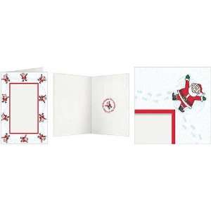 Snow Angel Santa Photo Greeting Cards (10 Pack)