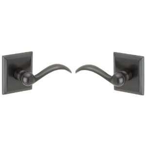 Baldwin 5462.102.PRIV Beavertail Lever Privacy with Squared Rose, Oil 