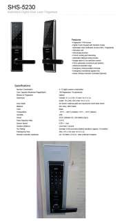 SAMSUNG Fingerprint Digital Door Lock EZON SHS 5230 New  