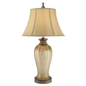   Patina Iron Table Lamp with Fabric Shade 4140 2 573