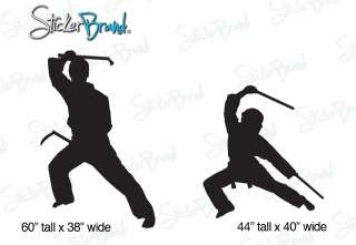 Vinyl Wall Decal Sticker Kung Fu Weapon Karate  