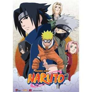    Naruto Leaf Village Group Anime Wall Scroll