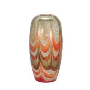  Dale Tiffany PG60527 Fire Dance Oval Decorative Vase, 6 1 