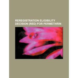  Reregistration eligibility decision (RED) for permethrin 