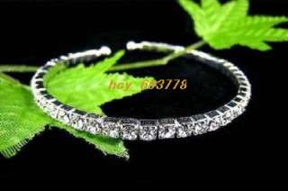 Wholesale 12pcs1Row Bridal Crystal Rhinestone Bracelets  