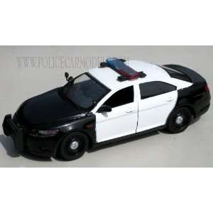  Motormax 1/24 Ford Police Interceptor   Blank Black 