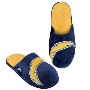 SAN DIEGO CHARGERS OFFICIAL LOGO PLUSH SLIPPERS SIZE M 