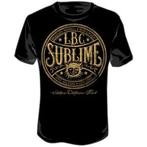 New Sublime Long Beach California LBC Logo T shirt top  