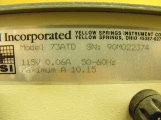 YELLOW SPRINGS INS. MODEL 73ATD INDICATING CONTROLLER  