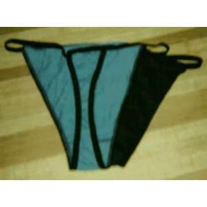  Blue & Black Mens Thongs Large size 