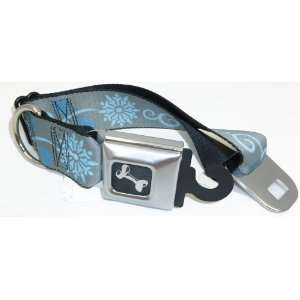   Winter Print Seat Belt Buckle Dog Collar 1.5 13 18