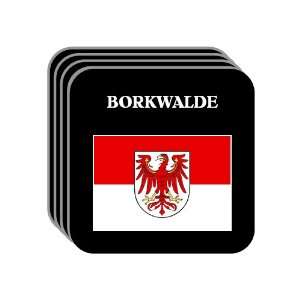  Brandenburg   BORKWALDE Set of 4 Mini Mousepad Coasters 