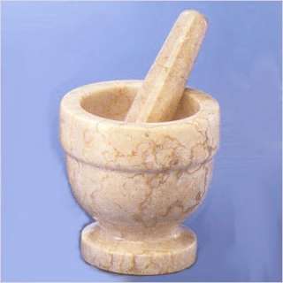Creative Home Champagne Marble 4 Mortar and Pestle 74070  