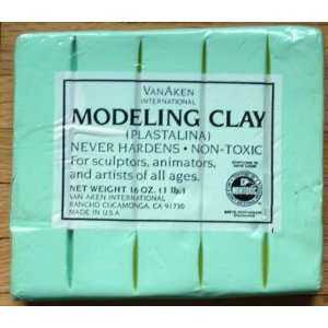 Modeling Clay (Plastalina) Pastel Green 1 lb. Everything 